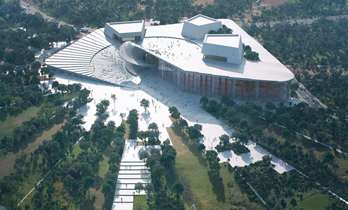 Shanghai Opera house with steel structure
