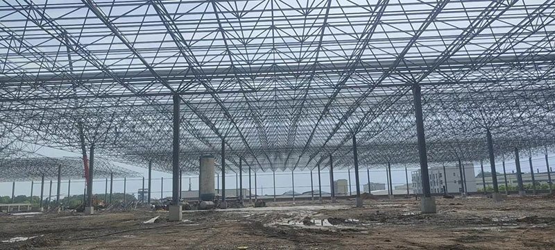 Space frame structure factory building