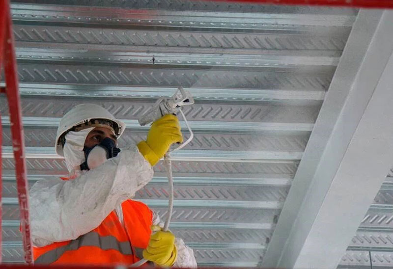 Fireproofing steel frame system Fireproofing steel frame system