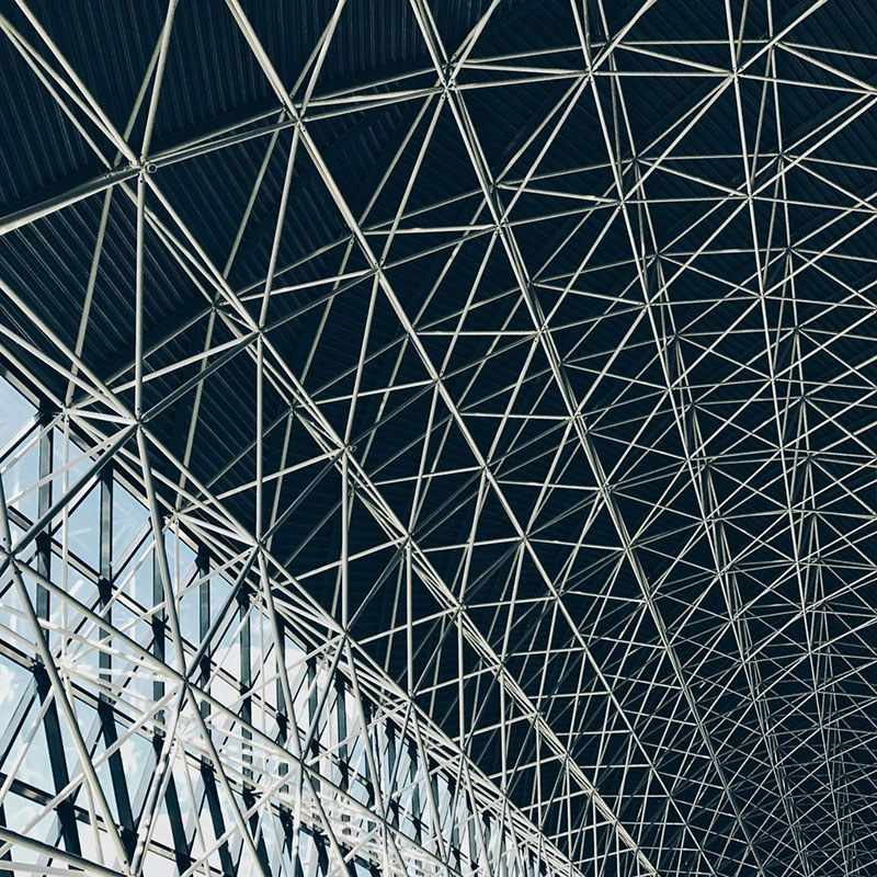 modular steel space truss structure